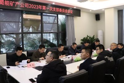 蜀能礦產(chǎn)公司召開 2023年第一次支部委員會會議