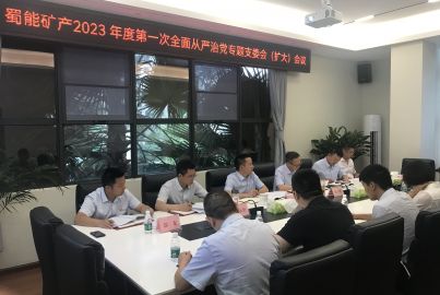 蜀能礦產(chǎn)召開2023年度第一次全面從嚴(yán)治黨專題支委會（擴(kuò)大）會議